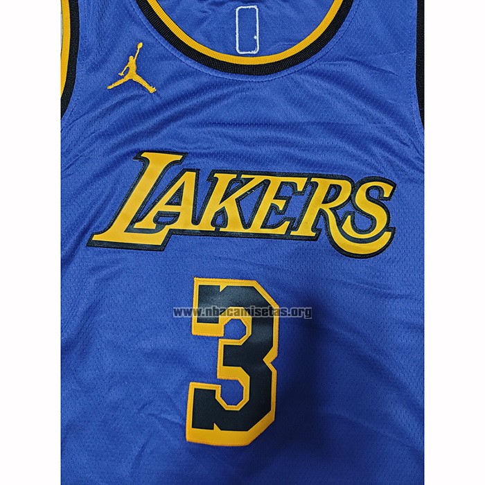 Camiseta Los Angeles Lakers Anthony Davis NO 3 Statement 2022-23 Violeta